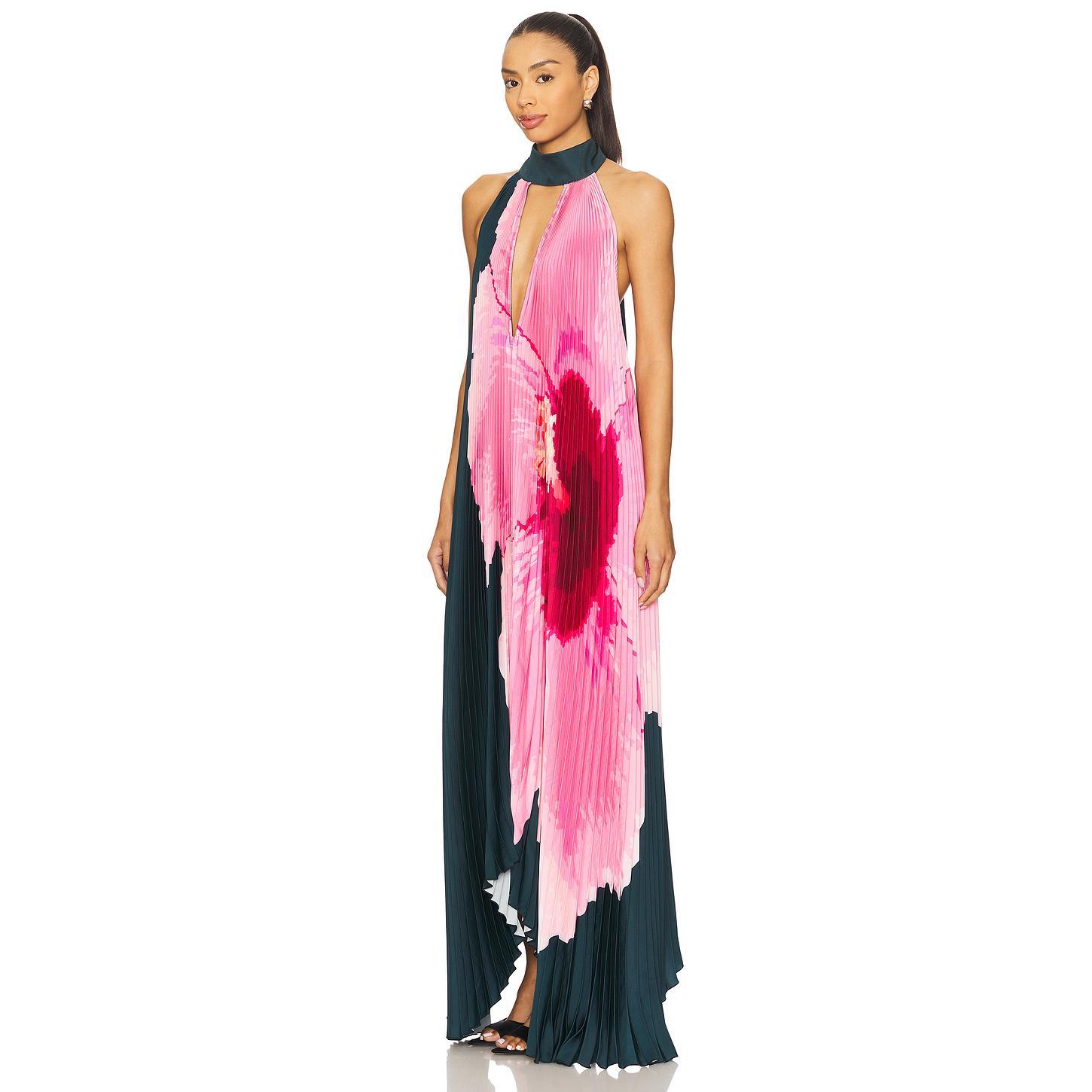L'IDEE Opera Gown in Polka Pink