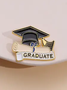 Graduation Season Bachelor Hat Student Graduation Hat Enamel Pin Accessory Small Gift Ornament Metal Brooch