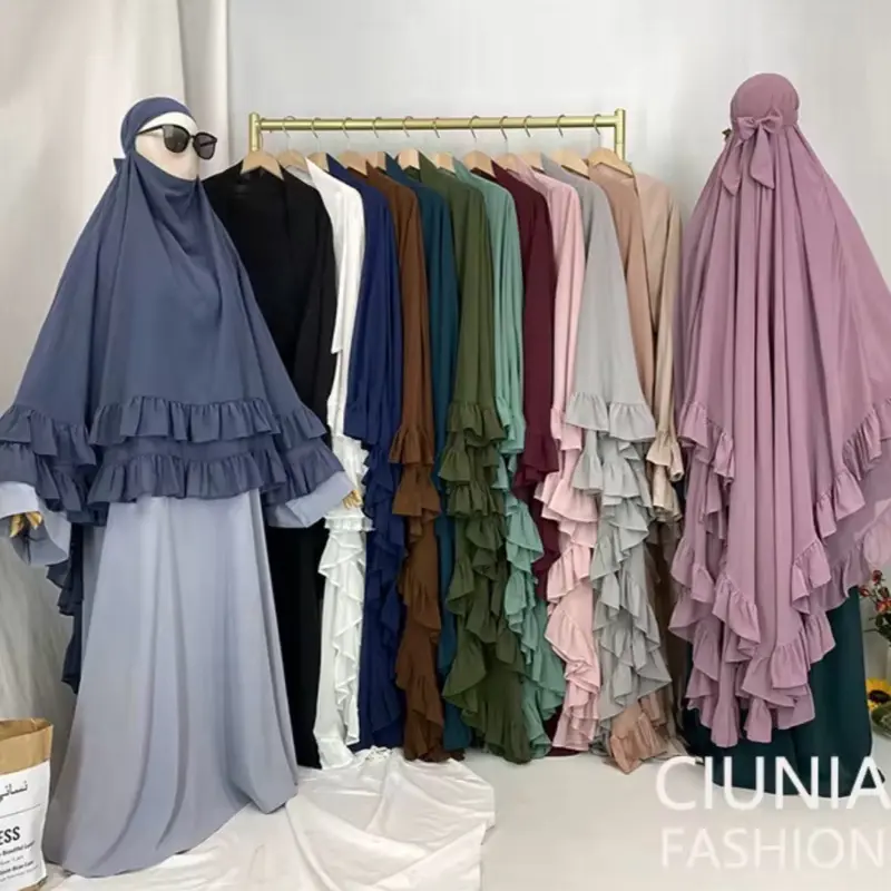 Long bubble khimar