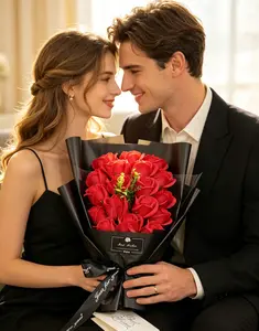 room decorations，Rose Gift Boxflower bouquets girls room decor，flowers for，fake flowers for room decor for men aesthetic  for Valentine's Day, Mother's Day, parties, for girlfriends, elders,Wedding Anniversary Birthday Gift，artificial flowers for outside