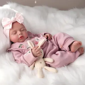 BABESIDE Lifelike Reborn Baby Dolls Lucy - 20inch Realistic-Newborn Baby Dolls Soft Body Real Life Baby Doll Poseable Limbs Baby Doll Sleeping Girl with Gift Box for Kids Age 3+