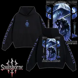 [Soulsborne Style] Vintage Ranni x Blaidd - Elden Ring Unisex Hoodie, Soulsborne Gaming Apparel, Game Shirt, Video Game Clothes, Boy Merch, Gift For Him, Gift For Her, Soulslike Streetwear