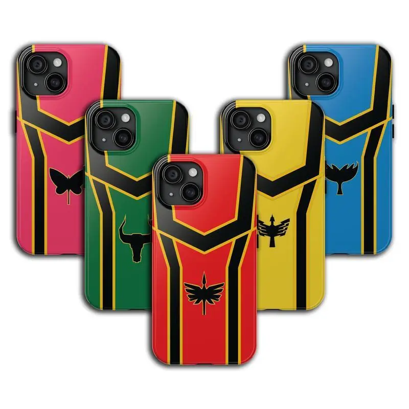 The Power Rangers Mystic Force Morphers Themed Phone Case Premium Matte Texture, Protection, Shockproof, Anti-Drop, Anti-Fingerprint For IPhone 17-12, Pro Max, Pro Plus, and Samsung S25-22 Protection Safety