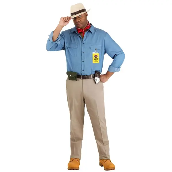 Men's Plus Jurassic Park Dr. Grant Costume