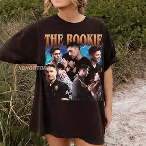 The Rookie TV Show Graphic Tee, Nathan Fillion Fan Apparel, Police Drama Shirt