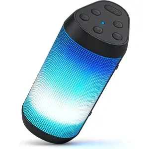 Portable  Speaker,   Stereo Sound, IPX4 , Up to 36H Playtime, 8 Cool LED Light Modes, TWS Pairing,  BT5.3 with AUX-in, for Outdoor//Party, Birthday Gifts