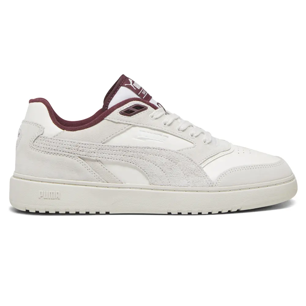 PUMA Mens Doublecourt Prm Lace Up Sneakers Shoes Casual - White