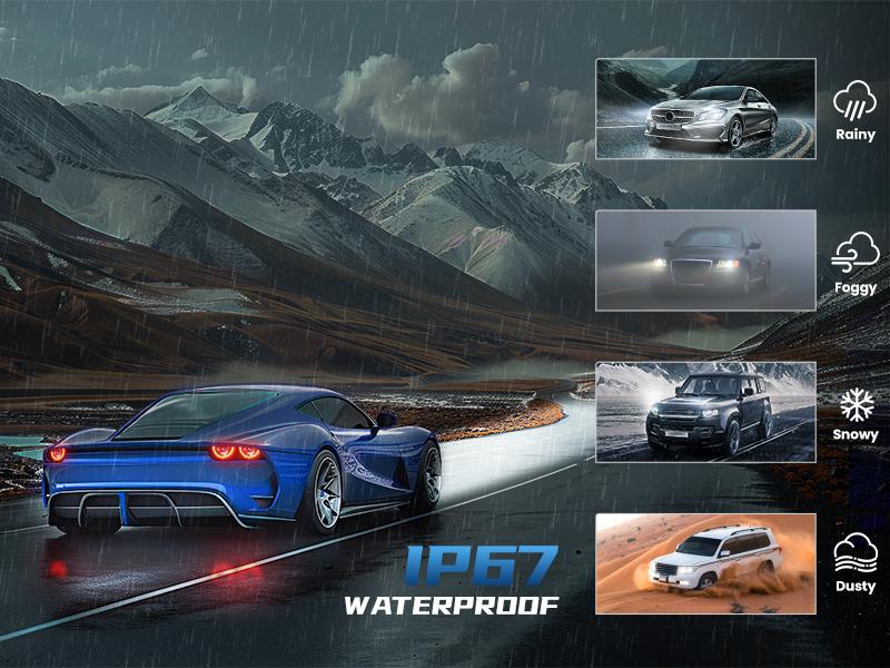 FRANXI 1999-2006 Chevrolet / GMC Silverado / Sierra 1500/2500/3500 9005/HB3+9006/HB4 LED HeadlightBulbs 6000K Cool White 32000LM Pack of 4