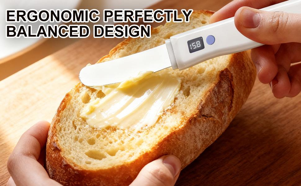 Electric Heating Butter Slicer, Heating Blade, 304 Stainless Steel Butter Knife, Bread and Toast Spreading Knife, Cream Knife, Western Cuisine Cheese Knife
