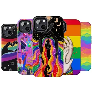 Rainbow Pride Phone Case, LGBT Gay Lesbian Queer Flag Colorful Protective Cover for iPhone
