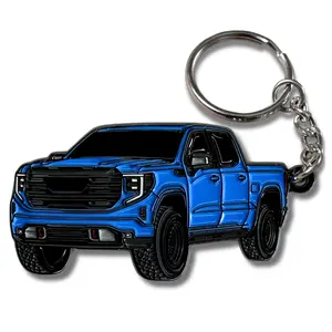 GMC Sierra Truck Keychain, Rugged Off Road Pickup Style Accessory, Driver Everyday Carry Gift for Men, Automotive Lover Adventure Keyring