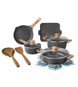 Pioneer Woman 14pc Cookware Set Charcoal