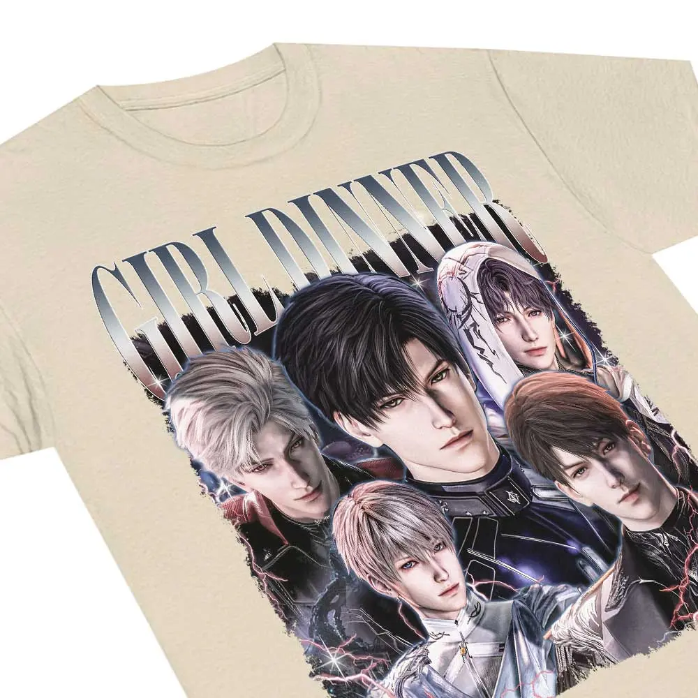 Throne of Eros Girl Dinner Love and Deepspace Retro T-Shirt, Sylus