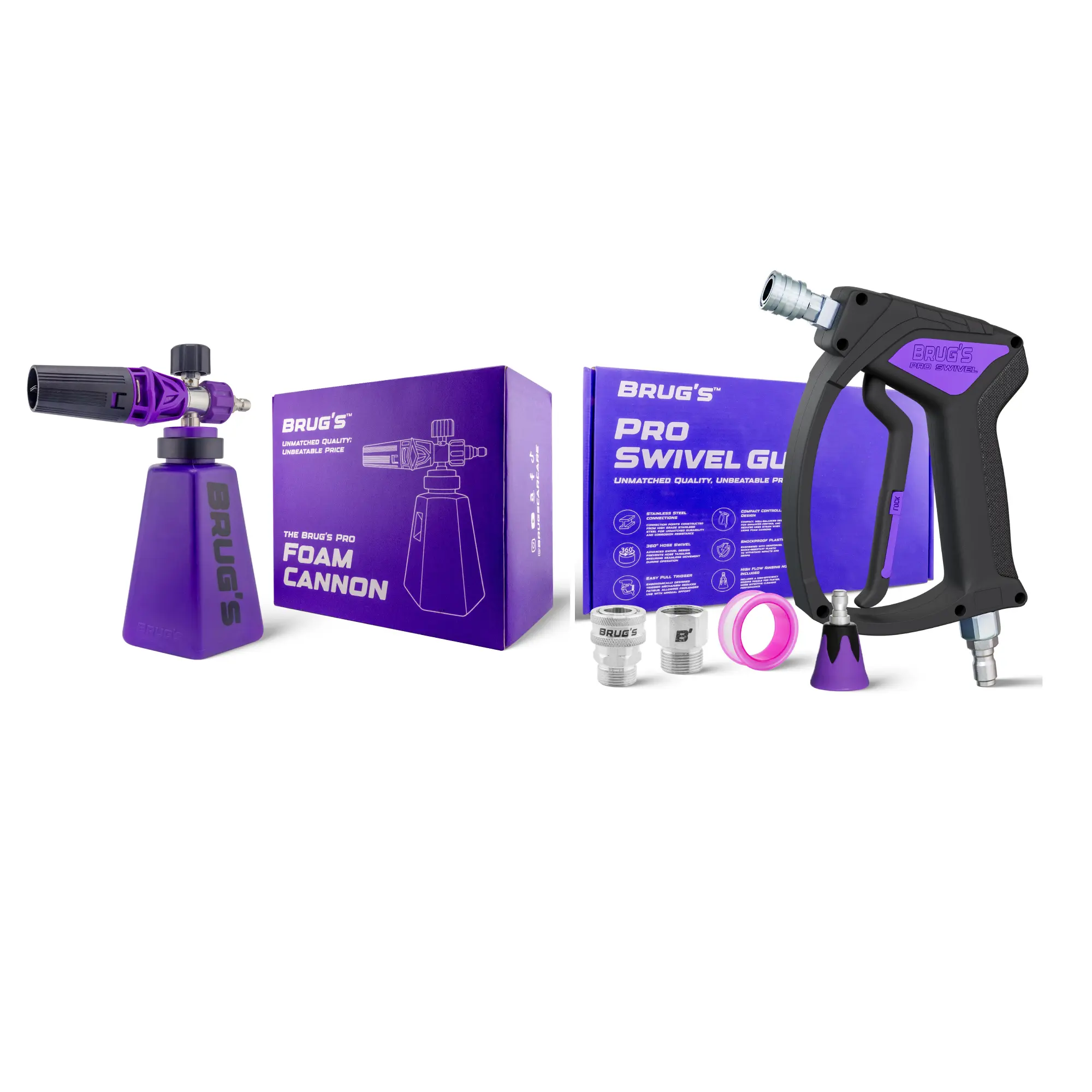 Brug's Pro Combo | Pro Swivel Gun + Pro Foam Cannon Brug's Pro Combo | Pro Swivel Gun + Pro Foam Cannon