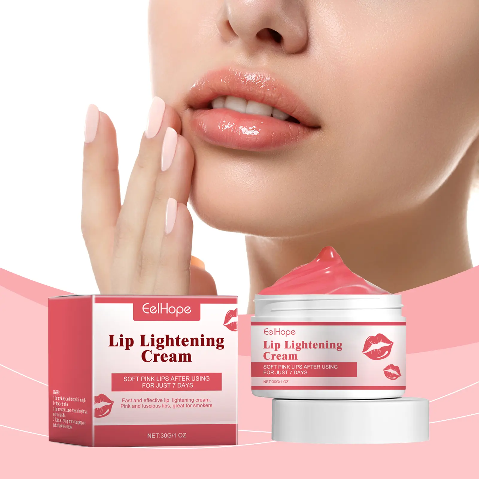 Dark Lip Repair Treatment Balm for Peeling, Moisturizing Anti-Wrinkle Formula with Avocado Oil, Smooth Wipe-Off Makeup Base for Adults