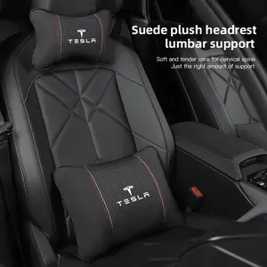 Car Headrest/Lumbar Support Auto Neck Pillow Waist Cushion For Tesla Model 3 Model S Model X Model Y Cybertruck Roadster SpaceX