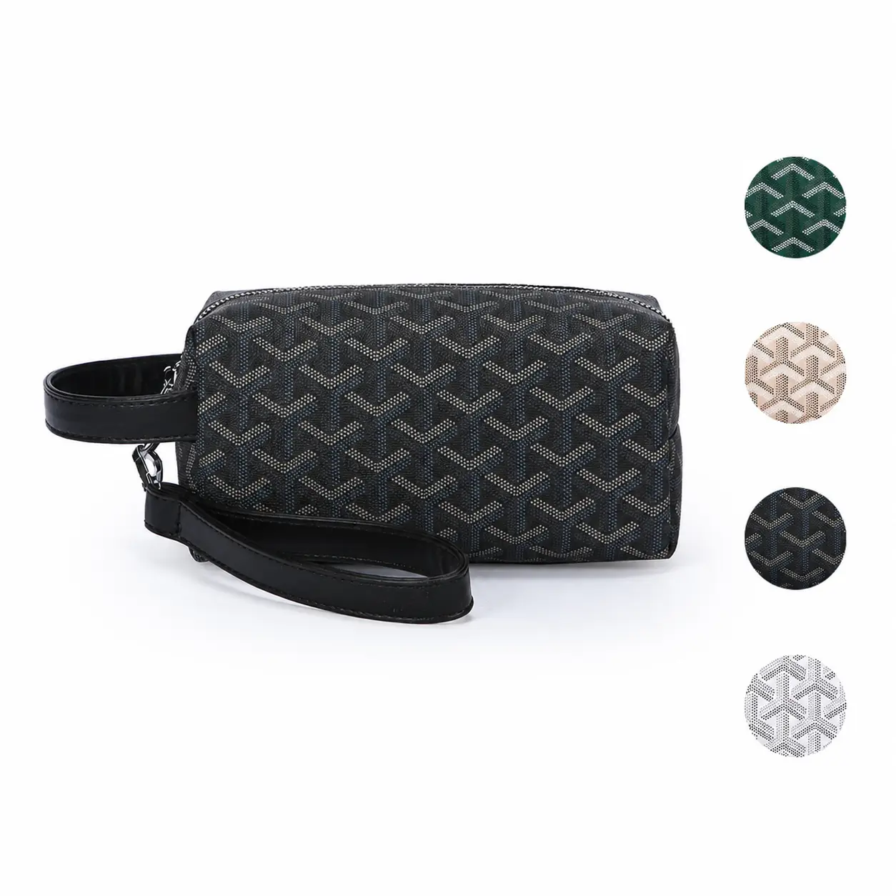 Waterproof PU Makeup Bag - Unisex Handheld Storage Organization Accessory with Large Capacity for Travel & Gym Use, Makeup Bags