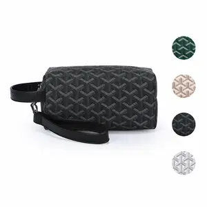 Waterproof Travel Makeup Organizer Pouch for Women, Large Capacity Cosmetic & Toiletry Bag with Strap, Portable Daily Essentials Storage Case for Travel, Gym, Business Trips & Home Use