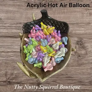 Hot Air Balloon “Fancy beads” -  Acrylic hot air balloon shaped Beads in a variety of colors
