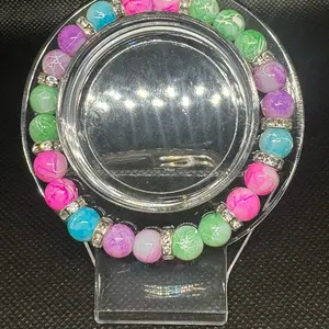 TBQ Bracelets With Rhinestone Spacers