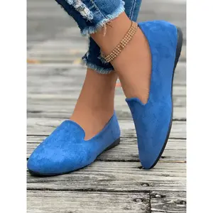 Cute Stylish Pointed Low Heel Flat Shoes for Women, Soft and Comfortable Work Shoes, Lightweight and Fashionable for All Seasons