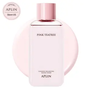 [APLIN Official] Pink Tea Tree Calming Balancing Toner - Lightweight Hydrating Toner, Skin Moisturizer, Facial Moisturizers, CICA & Tea Tree, Acne Treatment, Hyaluronic Acid, Korean Skin Care, Soothing & Moisturizing