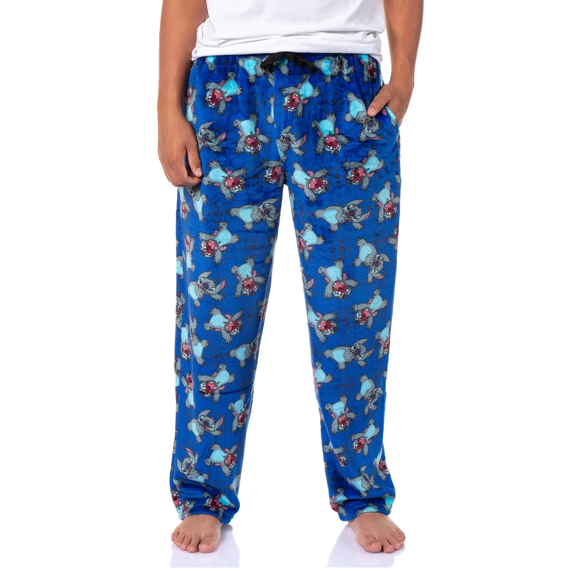 Disney Pajamas Stitch Scaring Poses Pajama Pants Men's All-Over Print Lounge Sleepwear