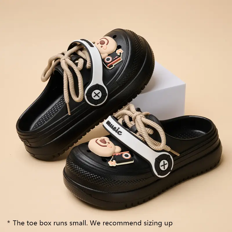 Women's fashion slippers, thick-soled EVA clogs slip-on sneakers, casual and comfortable sandals, breathable non-slip home shoes, beach casual shoes,