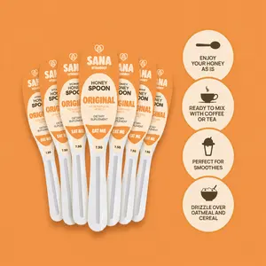 100% Natural Honey Spoon  | Pure Honey On-The-Go