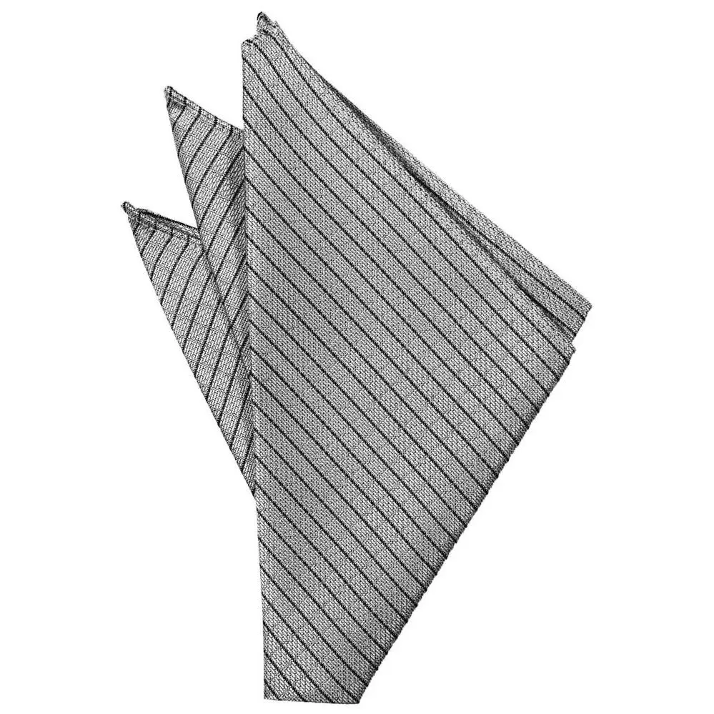 Silver Palermo Pocket Square