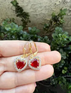 Red Heart Earrings