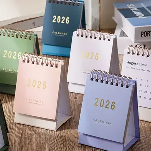 Vibrant Mini Calendar 2026, Monthly & Weekly Planning, Dual Wire Binding, Color Options (, Blue, ), Home or Office Organizer