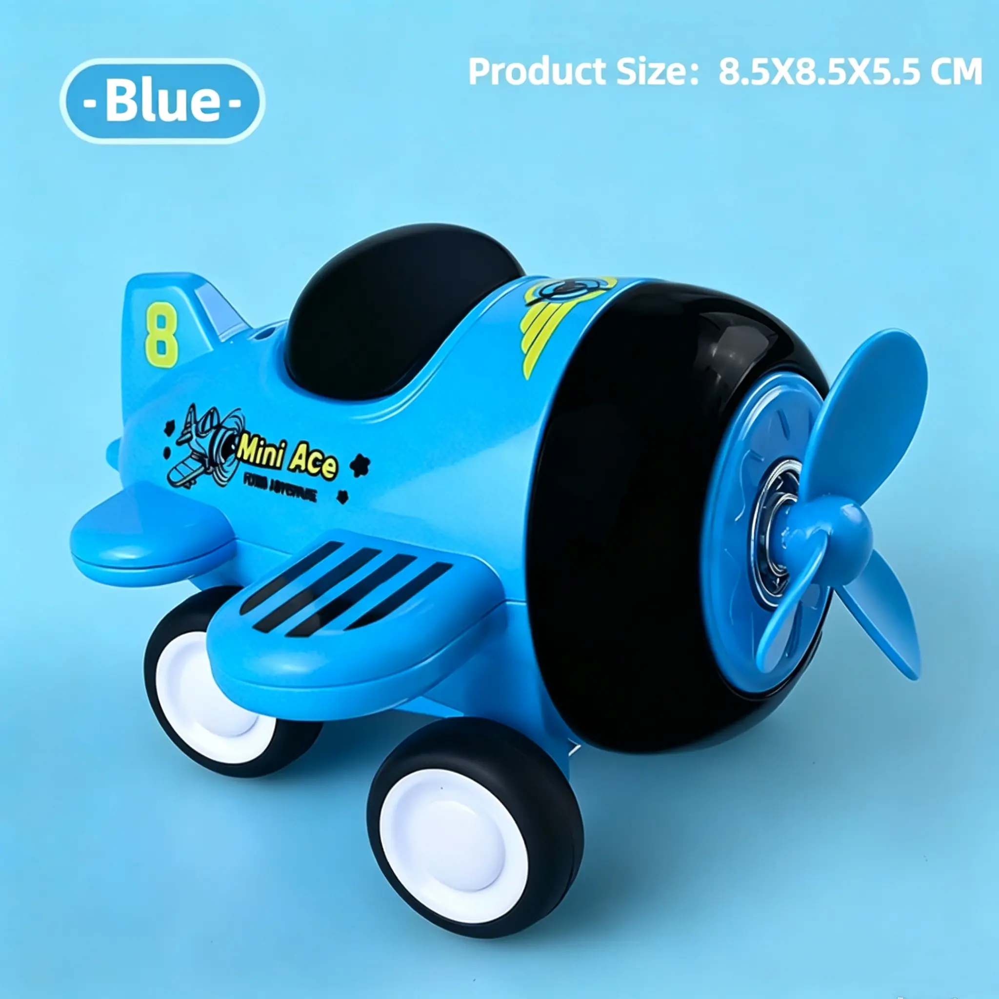 Kids Alloy Cartoon Airplane Model Helicopter Toy, Diecast Plane Set for Boys Toddlers, Simulation Aircraft Toys Gift