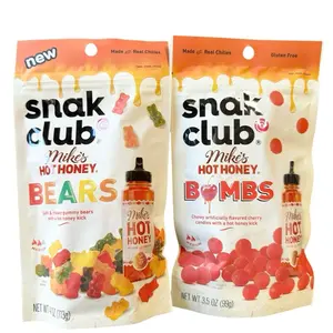 Snak Club Mikes Hot Honey 2-Pack - Bears 4 oz bag - Bombs 3.5 oz bag