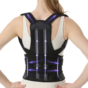 Adjustable Posture Corrector for Women & Men, Full-Back Brace Support, Ideal for Improving Body Alignment, Comfortable Design