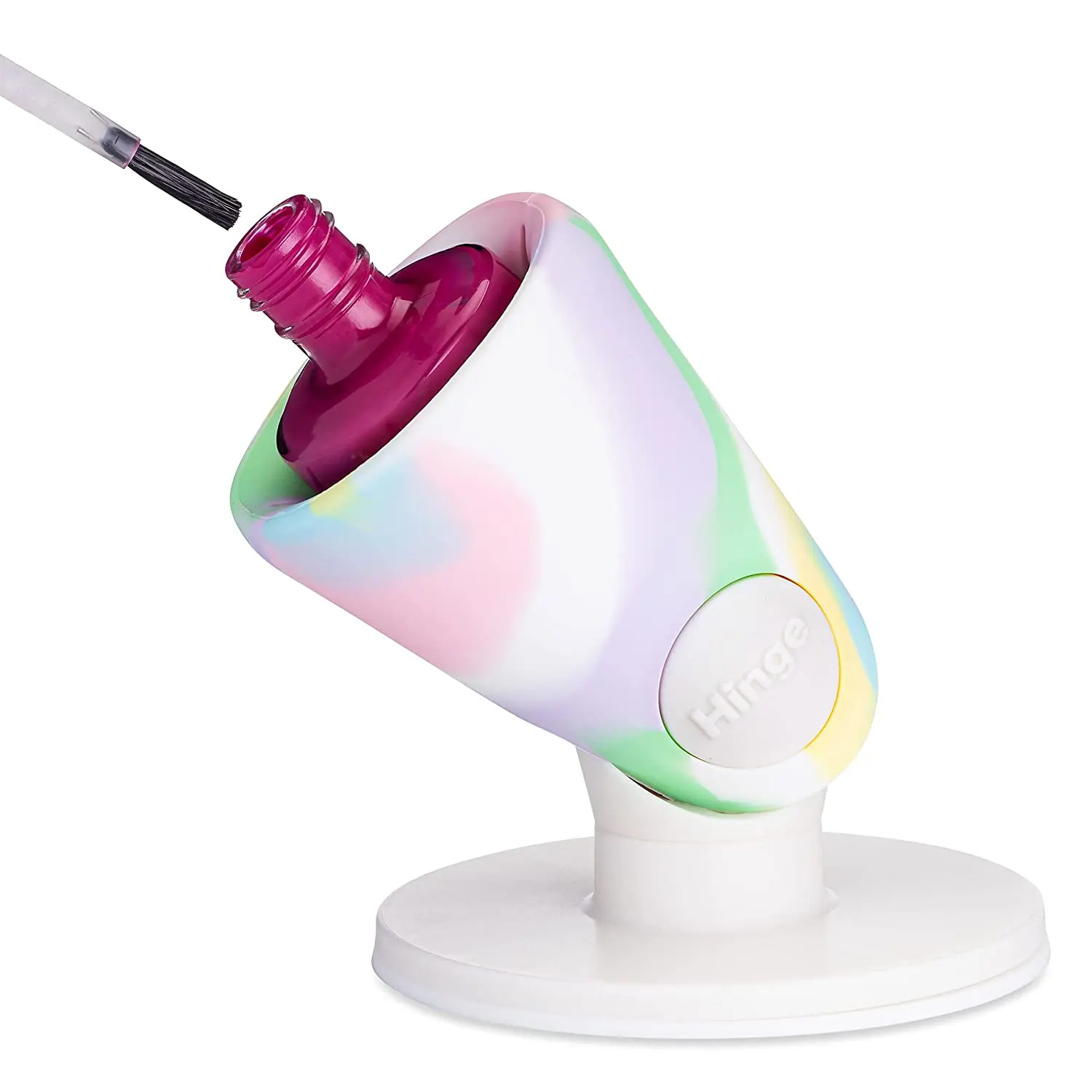 Tweexy Untippable Nail Polish Holder | Anti-Spill Bottle Stand with Smartgrip Suction for Nail Art and Manicure | Christmas Stocking Stuffer Gift Hand Organiser