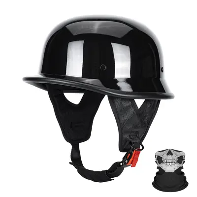 bowl helmet motorcycle Adult Helmet, Bicycle Half Face Brain-Cap it features a nylon Y Flat Black; Bowl | Hasbro