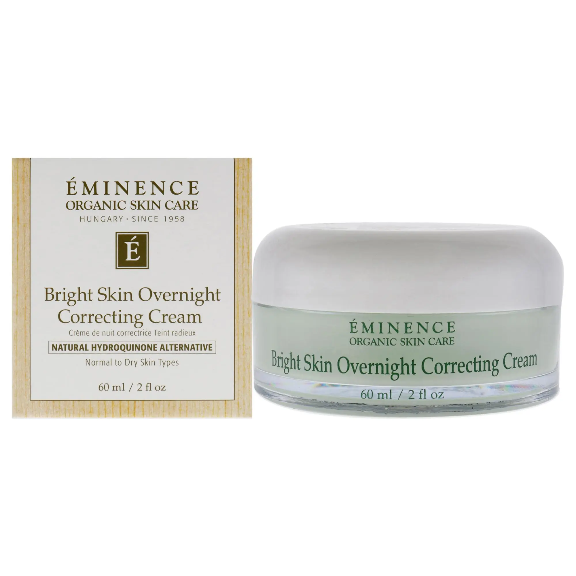 Eminence Bright Skin Overnight Correcting Cream - 2 fl oz Unisex Skin Repair Night Cream, Ideal for Before Bedtime