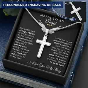 Mama To An Angel, Miscarriage Gift, Miscarriage Keepsake, Angel Baby, Pregnancy Loss, Bereavement Gift, Birthstone Necklace