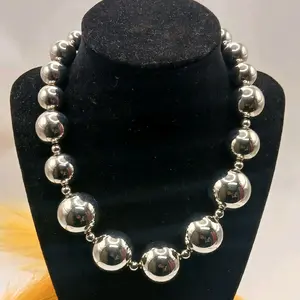 Around The Way Ball Choker-Silver