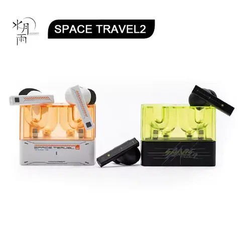 MOONDROP Space Travel 2 True Wireless Noise Canceling Earbuds - In Ear Headphone with ANC Noise Reduction, Bluetooth 6.0 Low-Latency Game Mode, SBC/AAC Compatibility, Batteries, Back to School Gaming Accessory