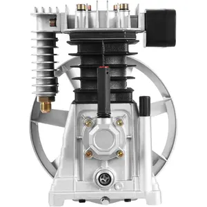 3HP Air Compressor Pump Head 2.2kw 250L/min Air Compressor Motor Head Pump Replacement, Cast Iron, Piston Compressor, Fast Heat Dissipation, 12.2x10.24x13.39in