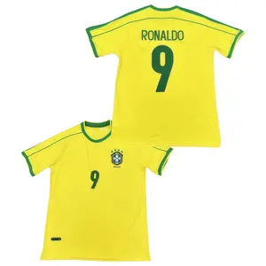 1998 Brazil Jerseys No. 9 RonaldoNational Team Soccer Jerseys