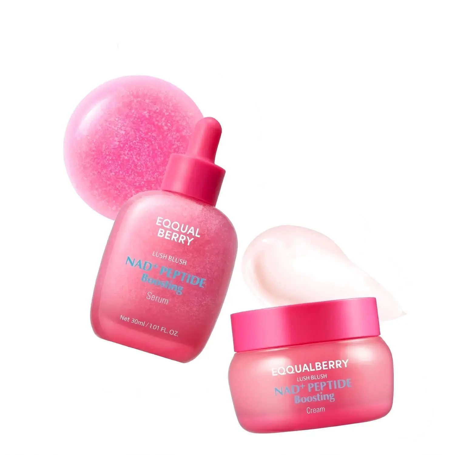 EQQUALBERRY NAD+ Longevity Ritual: Peptide Boosting Serum & Cream Duo | Advanced Anti-Aging & Cellular Skin Repair | Firming & Lifting for Face, Neck & Body