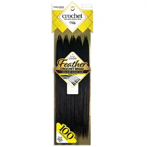 Zury Sis Hollywood Feather Crochet Braid - YAKY 14/18" - 100% Remy Human Hair