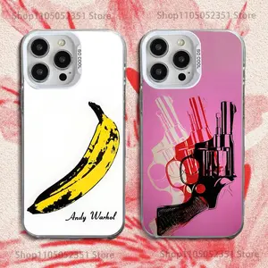 A-Andy W-Warhol Art  Phone Case For iPhone17, 16,15,14,13,12,11,Pro,XS,Max,Plus,Mini,SE White Candy Matte Shockproof Cover