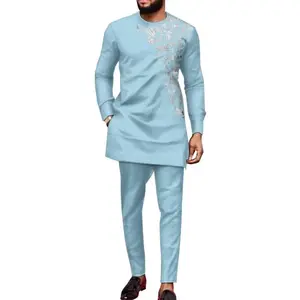 African Mens Suits Dashiki Party Outfits Print African Formal Attire Nigerian Clothes 2 Piece Men Cocktail Wear