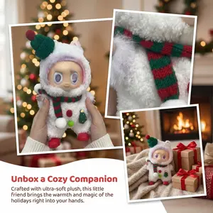 Mini Doll Clothes Set for 15-17cm Dolls 5 Soft Outfit Styles Plush Classic Cape Casual Fun Easy to Wear and Remove Perfect for Display and Gifting