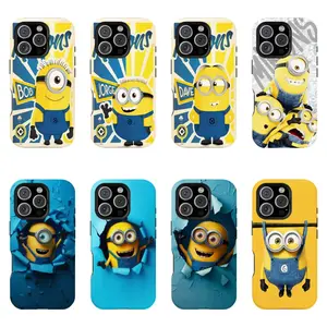 Minions Double-layer durable phone Cases For iPhone