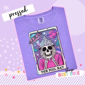 Conspiracy theory foil hat tee